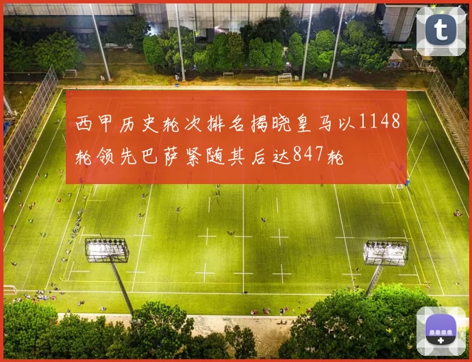 西甲历史轮次排名揭晓皇马以1148轮领先巴萨紧随其后达847轮